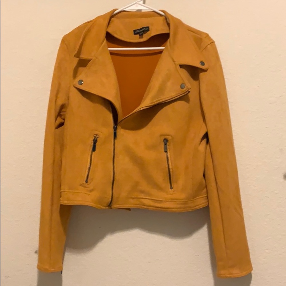 Suede moto Jacket